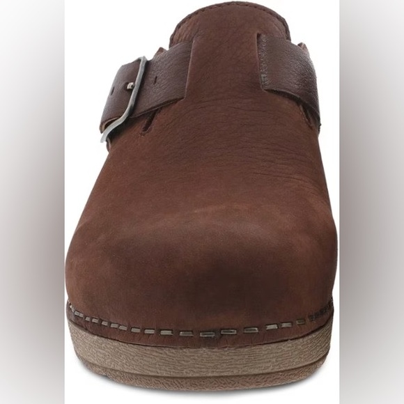 Dansko
Caia Nubuck Wedge Buckle Detail Clogs - Picture 2 of 6